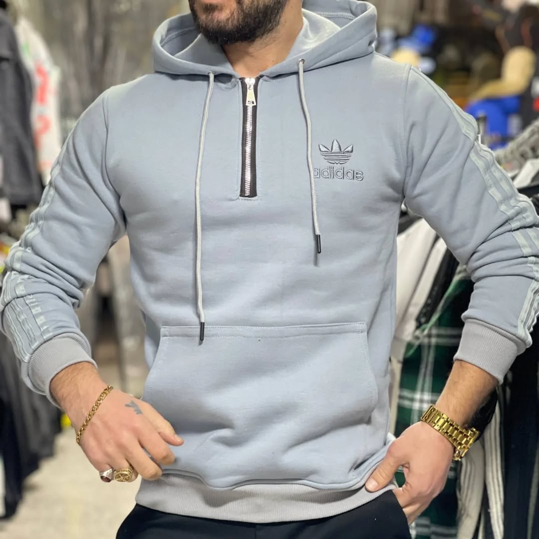 هودی آدیداس نیم زیپ