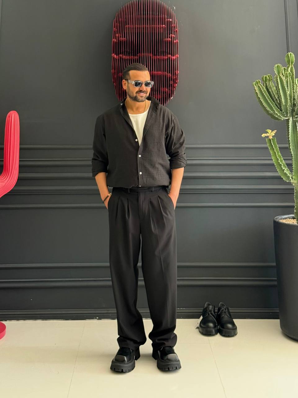 شلوار پارچه ای بگ